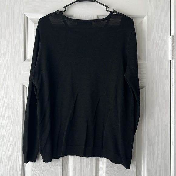 Sweet Halo Black Cutout Sweater - Picture 2 of 6